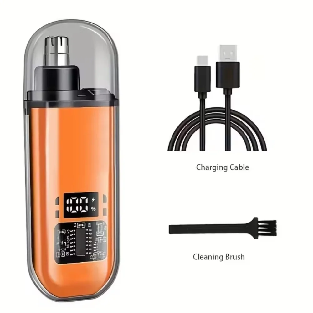 Rechargeable Digital Display Nose Hair Trimmer, USB